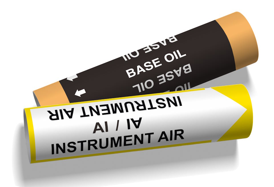 ISO 14726 pipe markers
